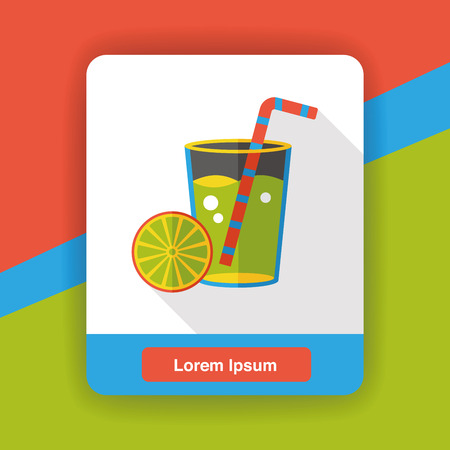 drink beverage flat iconのイラスト素材