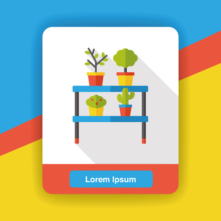 gardening plant flat iconのイラスト素材