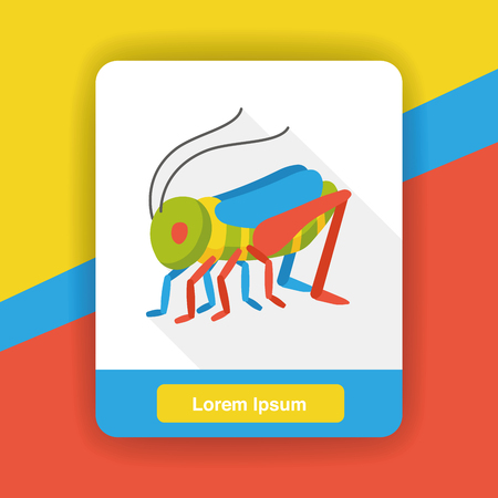 insect bug flat iconのイラスト素材