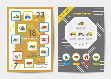 Construction icons set with long shadow,eps10のイラスト素材