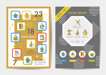 Kitchen icons set with long shadow,eps10のイラスト素材