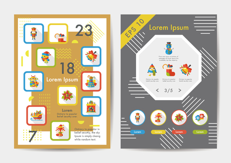 Xmas icons set with long shadow,eps10のイラスト素材