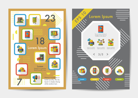 Internet icons set with long shadow,eps10のイラスト素材