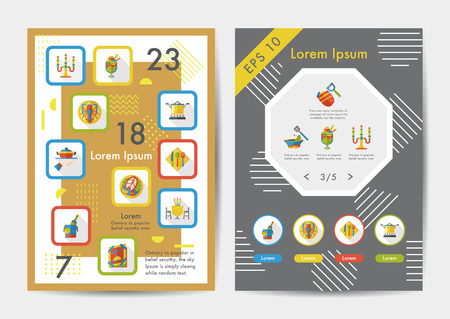 Restaurant icons set with long shadow,eps10のイラスト素材