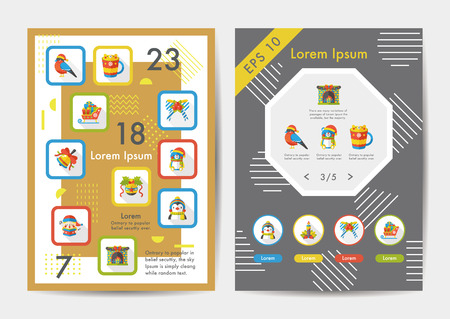 Xmas icons set with long shadow,eps10のイラスト素材