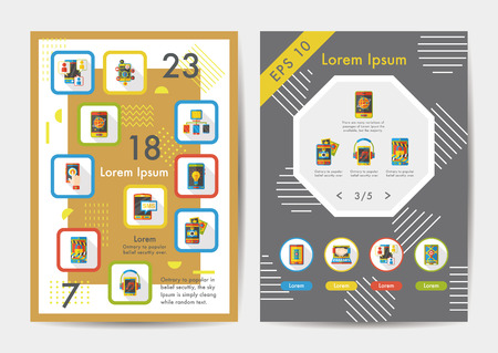 Social icons set with long shadow,eps10のイラスト素材