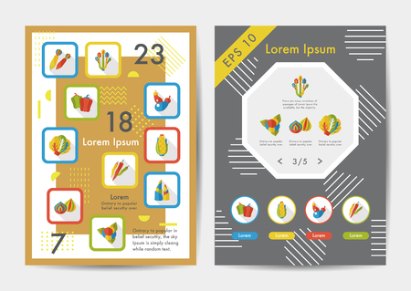 Vegetable icons set with long shadow,eps10のイラスト素材