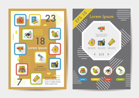 Travel icons set with long shadow,eps10のイラスト素材