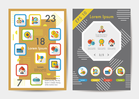 Shopping icons set with long shadow,eps10のイラスト素材