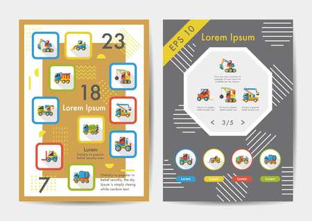 Construction icons set with long shadow,eps10のイラスト素材