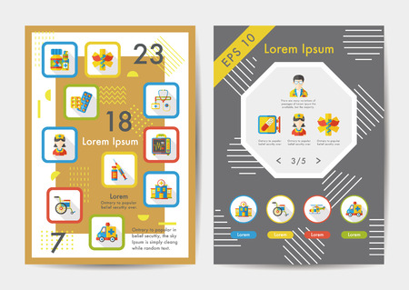 Hospital icons set with long shadow,eps10のイラスト素材