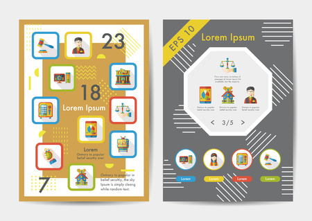 Financial icons set with long shadow,eps10のイラスト素材