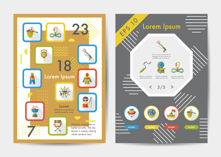 Fishing icons set with long shadow,eps10のイラスト素材