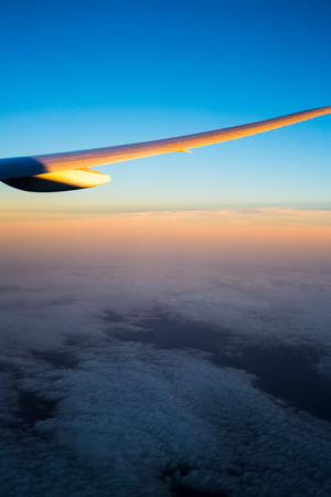 Airplane windowの写真素材