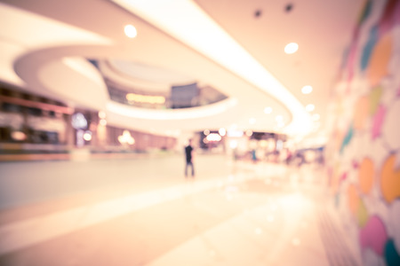 Bokeh shopping mall backgroundの写真素材