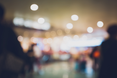 Bokeh shopping mall backgroundの写真素材