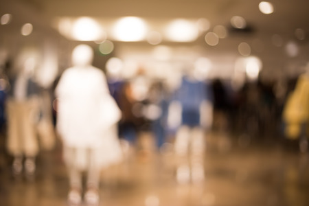 Bokeh shopping mall backgroundの写真素材
