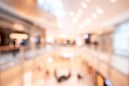 Bokeh shopping mall background