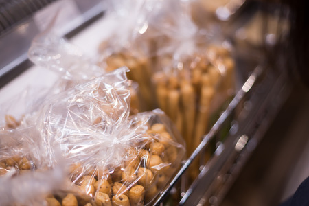 Bokeh shopping mall backgroundの写真素材