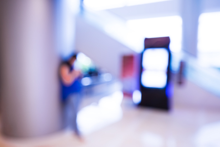 Bokeh shopping mall backgroundの写真素材