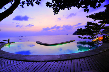 Pool by the seaのeditorial素材