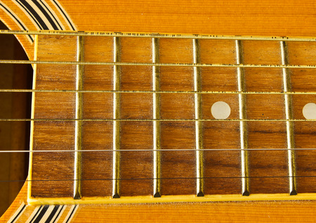Part of Guitar on the White Background