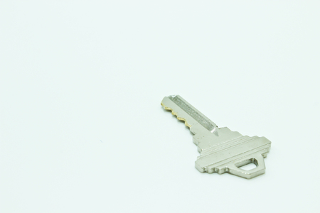The Key Isolated on the White Backgroundの写真素材