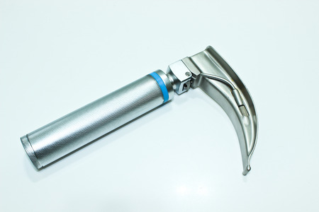 Laryngoscope Isolated on the White Backgroundの写真素材