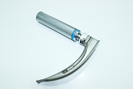 Laryngoscope Isolated on the White Backgroundの写真素材