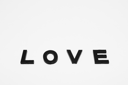 LOVE Word Isolated on the White Backgroundの写真素材