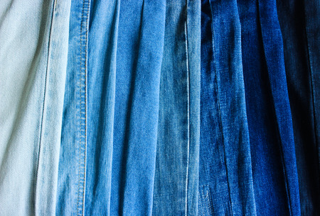 Various Shades of Blue Jeans Background