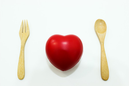 Concept of healthy food for healthy heartの写真素材