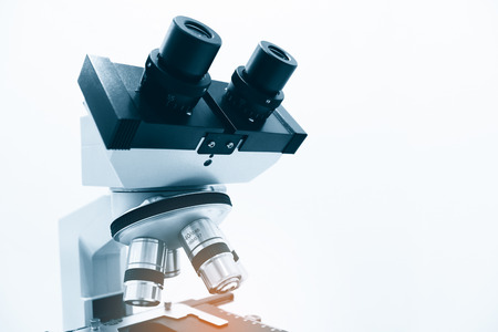 Microscope Isolated on the White Background