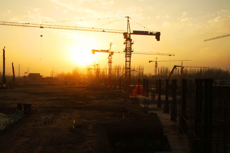 Building siteのeditorial素材