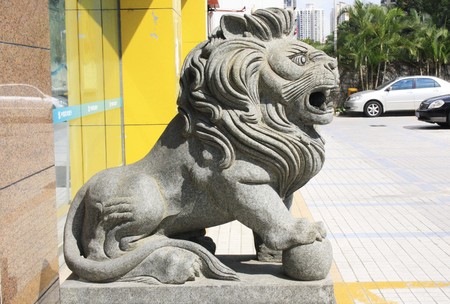 Figurine of lionのeditorial素材