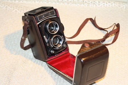 Closeup of a cameraのeditorial素材