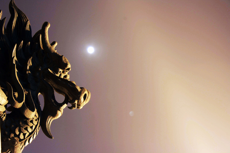 dragon sculptureの写真素材