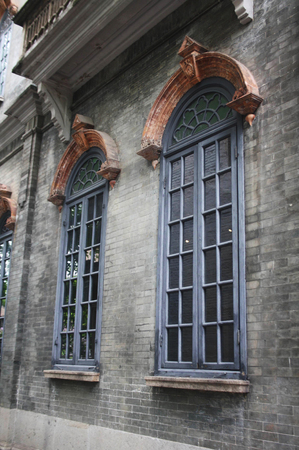 Ancient Architectural Buildings windowsのeditorial素材