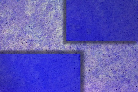 Grunge blue background on multiple planes