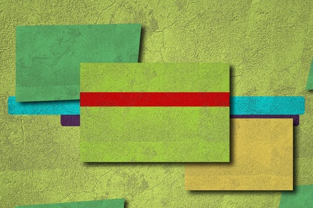 Grunge colorful background on multiple planesの写真素材