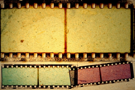 Grunge film strip frameの写真素材