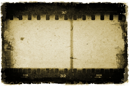 Grunge film strip frameの写真素材