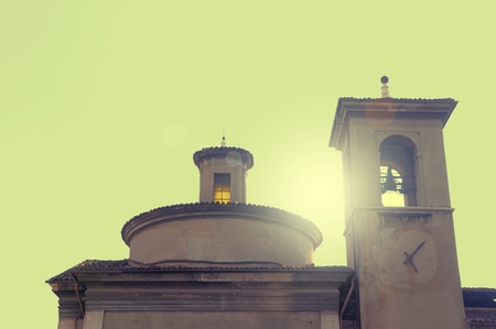 Ancient church at the beginning of '600の写真素材