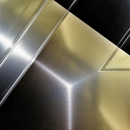 Aluminum surface. Metallic geometric  texture backgroundの写真素材