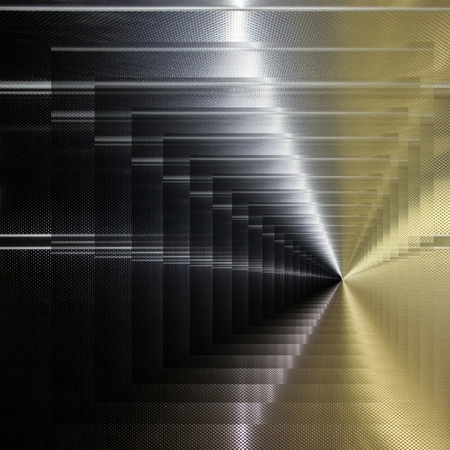 Aluminum surface. Metallic geometric  texture backgroundの写真素材