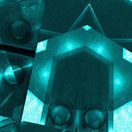 Blue aluminum surface. Metallic geometric  texture background. Industry concept.