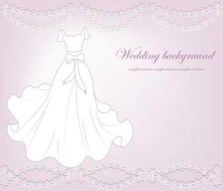 A beautiful wedding backgroundのイラスト素材