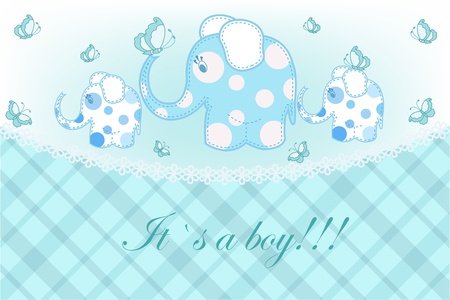 Beautiful childrens card for the boyのイラスト素材