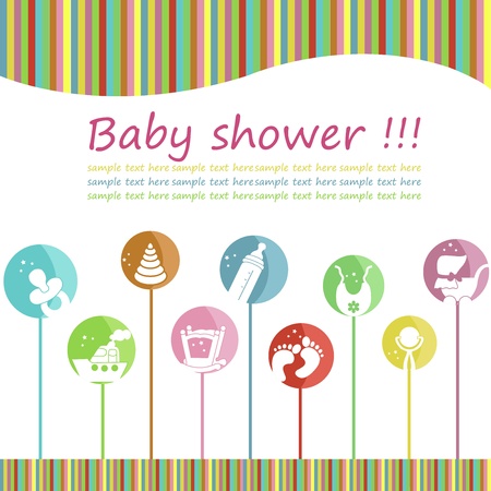 Beautiful children s sample のイラスト素材