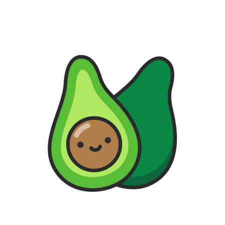 Avocado icon isolated on white background for your web and mobile app design
